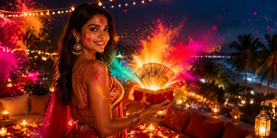 Celebrate Holi with special cashback bonuses on Andar Bahar games