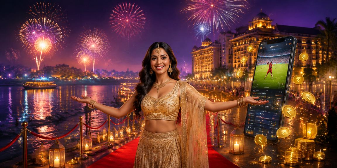 Energetic Indian casino style entertainment with vibrant rupee symbols